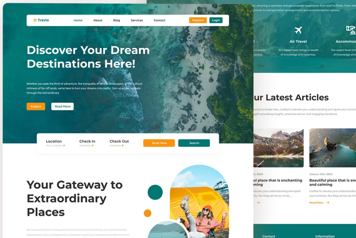 Travlo - Travel Landing Page