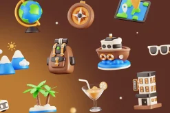 Travy - Travel 3D Icon Set