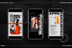 Trendy Animated IG Stories Ps, Canva