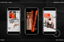 Trendy Animated IG Stories Ps, Canva