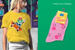 Trendy Cartoon Illustrations Set