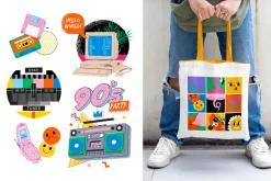 Trendy Cartoon Illustrations Set