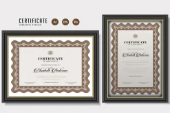 040. Trendy Certificate Template