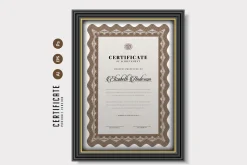 040. Trendy Certificate Template
