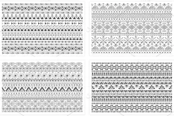 12 Tribal Seamless Patterns