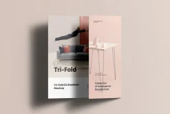 Tri-Fold DL Brochure Mock-up
