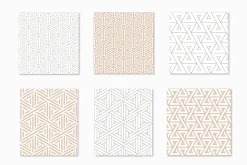Trigonal Seamless Patterns Set