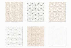 Trigonal Seamless Patterns Set