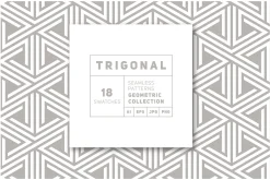 Trigonal Seamless Patterns Set