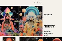 TRIPPY Retro Surreal Posters