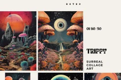 TRIPPY Retro Surreal Posters