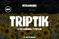 Triptik-Psychedelic Typeface