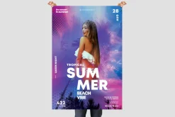 Tropical Events 3 PSD Flyers / Card