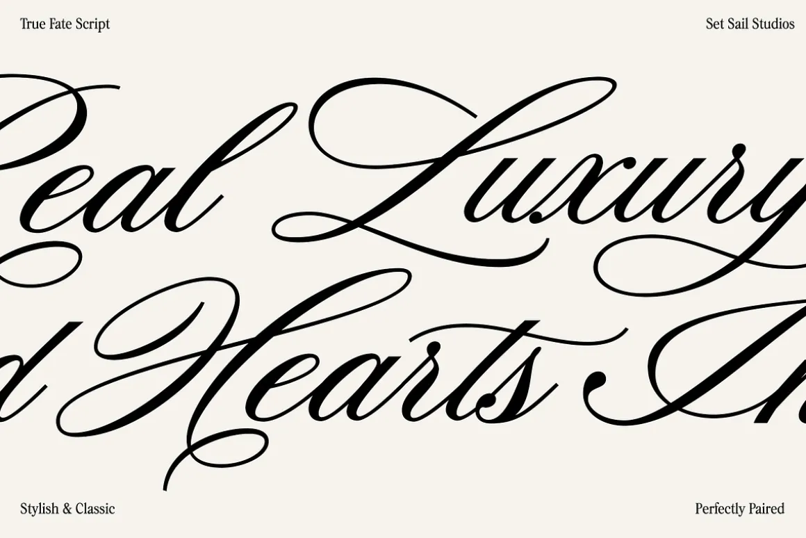 True Fate Script & Serif Font Duo