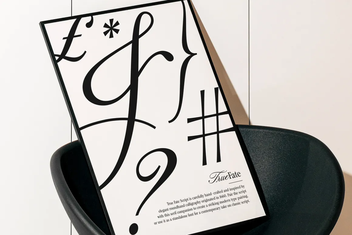 True Fate Script & Serif Font Duo