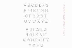 True Mama Cyrillic Typeface Greek