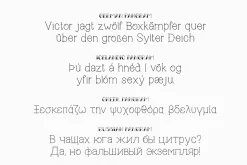 True Mama Cyrillic Typeface Greek