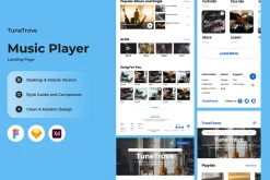 TuneTrove - Music Player Landing Pag