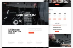 Turbo - Car Wash Website Template
