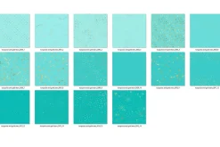 Turquoise & Gold Star Digital Paper