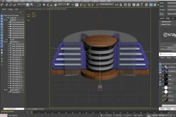 TV Studio News Desk 8