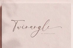 Twinangle Calligraphy Font