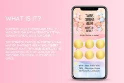 Twin Girls Digital Scratch Card