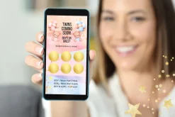 Twin Girls Digital Scratch Card