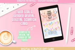 Twin Girls Digital Scratch Card