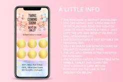 Twin Girls Digital Scratch Card