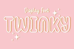 Twinky Font - Outline Cartoon Font