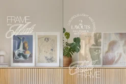 Two Posters PSD Mockup Scene