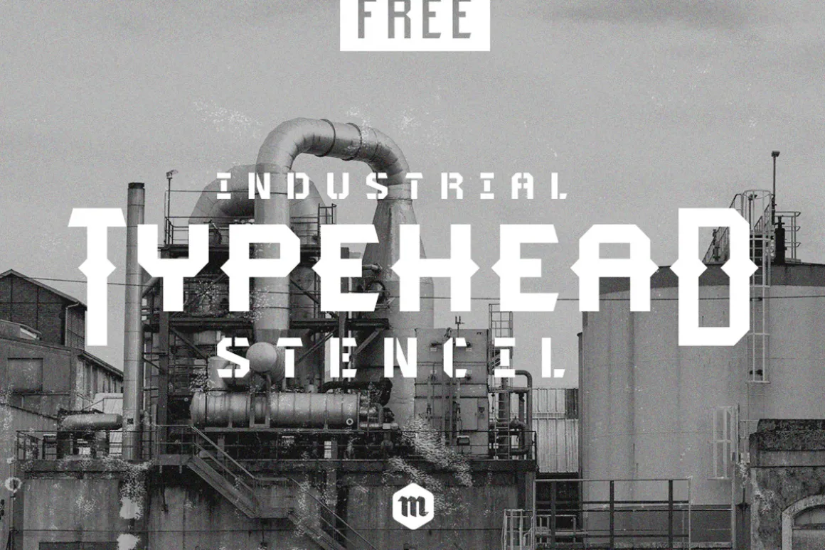 Typehead Industrial Stencil | Font