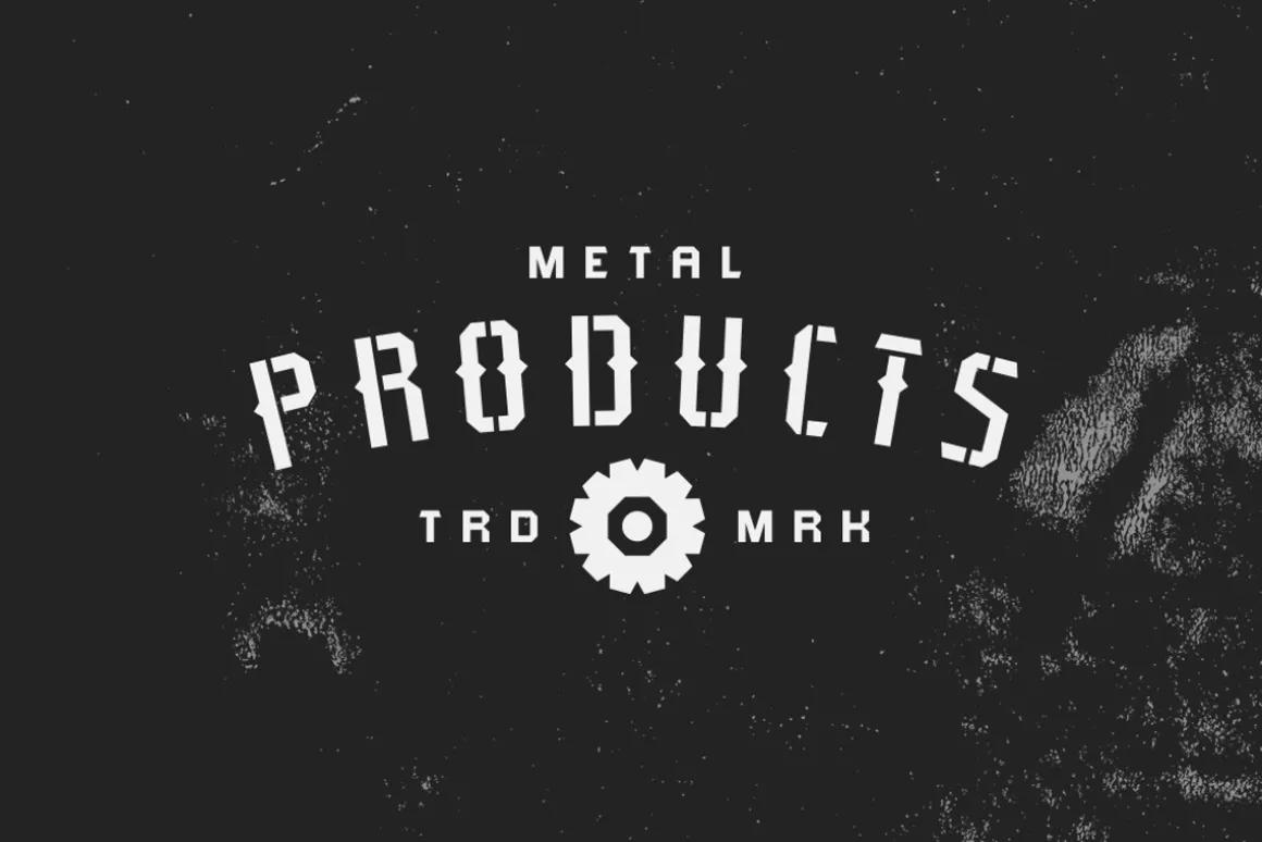 Typehead Industrial Stencil | Font