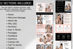 UGC Creator Website Canva Template