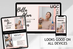 UGC Creator Website Canva Template