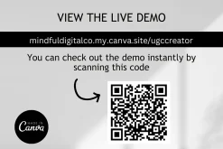 UGC Creator Website Canva Template