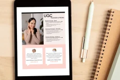 UGC Creator Website Canva Template