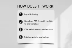 UGC Creator Website Canva Template