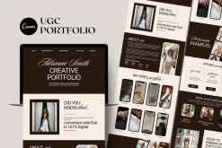 UGC Portfolio Canva Website Template