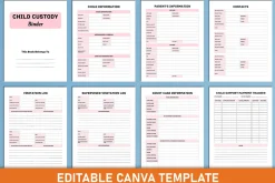 Ultimate Child Custody Binder Canva