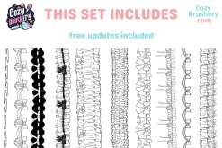 Ultimate Frill Ruffle Brushes
