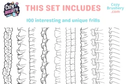 Ultimate Frill Ruffle Brushes