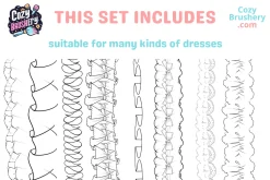 Ultimate Frill Ruffle Brushes