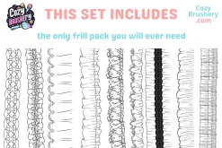 Ultimate Frill Ruffle Brushes
