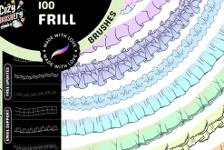 Ultimate Frill Ruffle Brushes