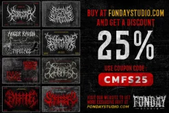 Umbrae Death Metal Font