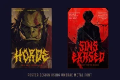 Umbrae Death Metal Font