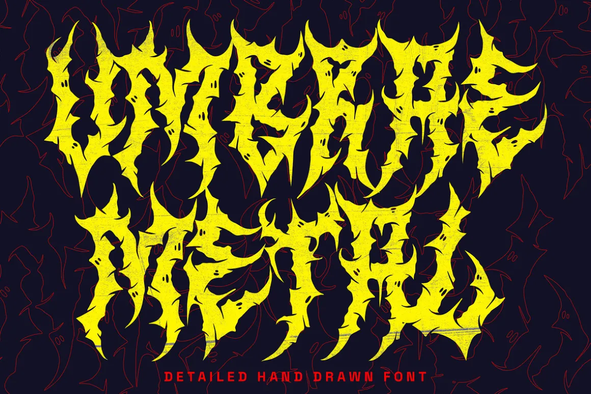 Umbrae Death Metal Font