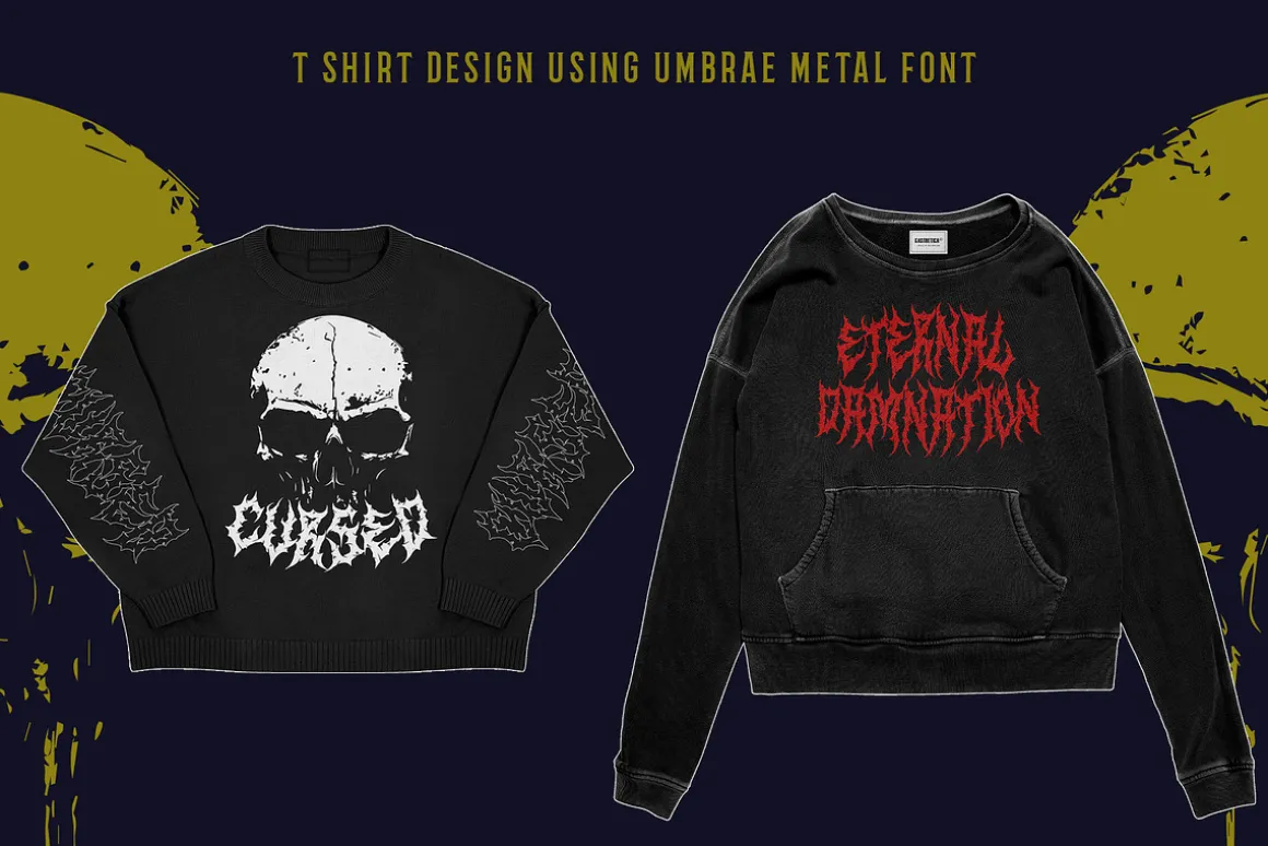 Umbrae Death Metal Font